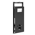 Детальная картинка товара «инсталляция для унитаза wasserkraft salm 27tlt.010.me.bl.ch03 с клавишей смыва хром»