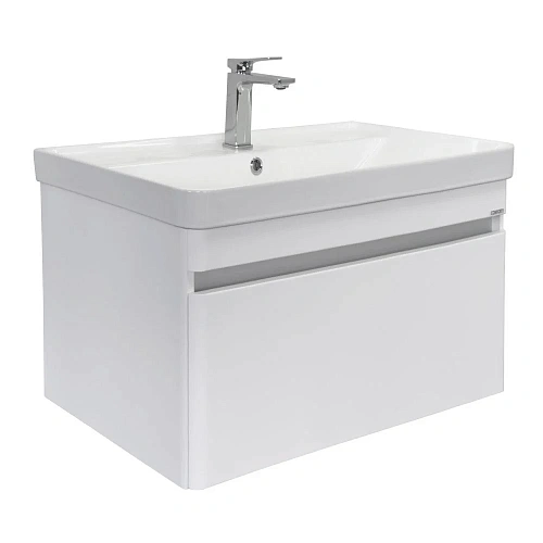 Тумба с раковиной Comforty Валдай-80П 00-00019144 подвесная белая матовая раковина Comforty 4480 Тумба с раковиной Comforty Валдай-80П 00-00019144 подвесная белая матовая раковина Comforty 4480