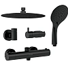 Душевая система Cersanit BRASKO BLACK с термостатом 63112 Душевая система Cersanit BRASKO BLACK с термостатом 63112