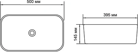 Раковина Aquanet Lake-1 накладная LAKE-1 Раковина Aquanet Lake-1 накладная LAKE-1
