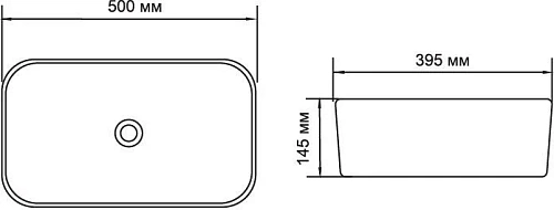Раковина Aquanet Lake-1 накладная LAKE-1 Раковина Aquanet Lake-1 накладная LAKE-1