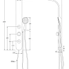 Душевая панель Taliente S03 100x12см, хром, подключение к смесителю TA-G-S03C Душевая панель Taliente S03 100x12см, хром, подключение к смесителю TA-G-S03C