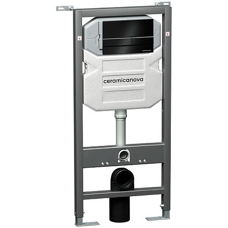 Комплект унитаза Ceramica Nova Сет 4 в 1 инсталляция с кнопкой и шумоизоляцией CN3001_1002B_1000