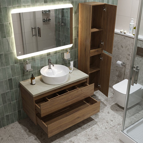Тумба со столешницей и раковиной BelBagno KRAFT 80 kraft80rt-kepmco-1306-set подвесная KRAFT80RT-KEPMCO-1306-SET Тумба со столешницей и раковиной BelBagno KRAFT 80 kraft80rt-kepmco-1306-set подвесная KRAFT80RT-KEPMCO-1306-SET