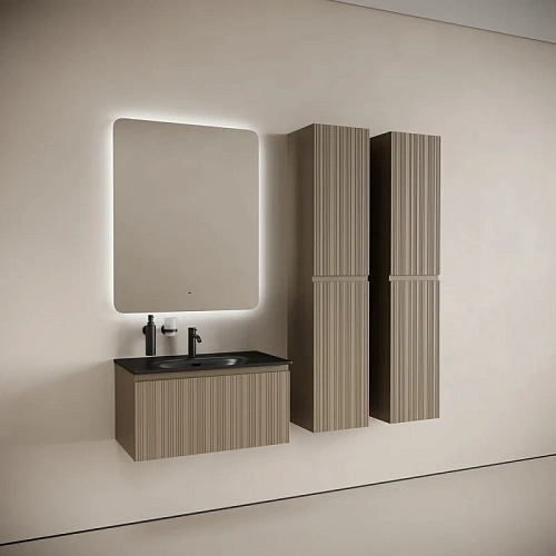 Тумба под раковину SANCOS Code CD80GB 785х453х400 серо-бежевый, подвесная Тумба под раковину SANCOS Code CD80GB 785х453х400 серо-бежевый, подвесная