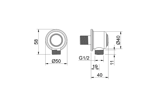 Шланговое подключение Aquatek КЛАССИК AQ2461MB Черный матовый Шланговое подключение Aquatek КЛАССИК AQ2461MB Черный матовый