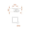 Душевой трап RGW SDR-15 150x150 мм 60211515-01 Душевой трап RGW SDR-15 150x150 мм 60211515-01