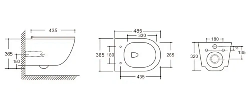 Унитаз подвесной Ceruttispa ORLTER UF CT10361 безободковый, сиденье микролифт, сиденье микролифт Унитаз подвесной Ceruttispa ORLTER UF CT10361 безободковый, сиденье микролифт, сиденье микролифт