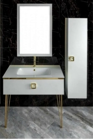 Столешница Boheme Lucido стекло 80см белая 852-080-WH Столешница Boheme Lucido стекло 80см белая 852-080-WH