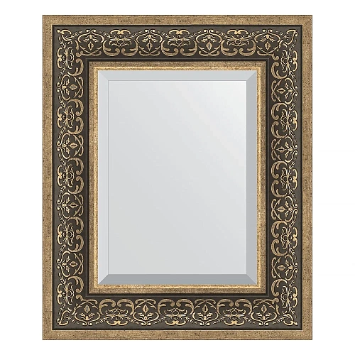 Зеркало в багетной раме Evoform Exclusive BY 3371 49 x 59 см, вензель серебряный Зеркало в багетной раме Evoform Exclusive BY 3371 49 x 59 см, вензель серебряный