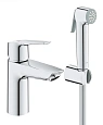 Смеситель для раковины GROHE QuickFix Start, с гигиеническим душем, S-Size, хром, (23123003) Смеситель для раковины GROHE QuickFix Start, с гигиеническим душем, S-Size, хром, (23123003)