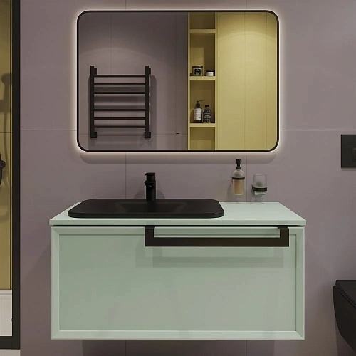 Зеркало DIWO Кострома 100 черное, с подсветкой светодиодной, инфракрасный выключатель, прямоугольное 543511 Зеркало DIWO Кострома 100 черное, с подсветкой светодиодной, инфракрасный выключатель, прямоугольное 543511