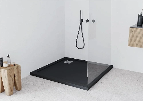 Душевой поддон Taliente 90x90x3,5см, квадратный черный, без сифона PTA-ST-90Bstone Душевой поддон Taliente 90x90x3,5см, квадратный черный, без сифона PTA-ST-90Bstone