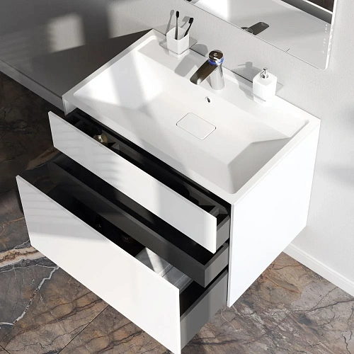 Тумба под раковину AM.PM Inspire V2.0 M50AFHX0803WM подвесная, 80 см, push-to-open, белый матовы Тумба под раковину AM.PM Inspire V2.0 M50AFHX0803WM подвесная, 80 см, push-to-open, белый матовы