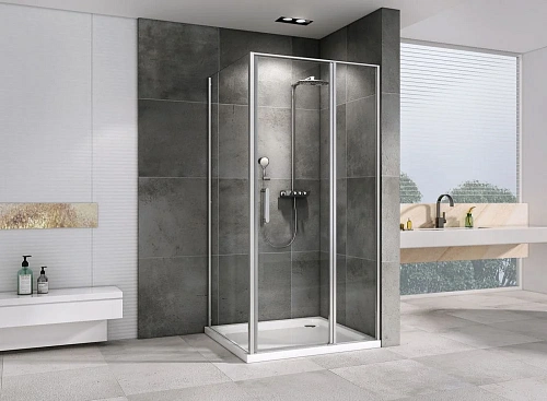 Душевой уголок ABBER Sonnenstrand AG04110S-S80 110x80 см универсальный, профиль хром, стекло прозрачное Душевой уголок ABBER Sonnenstrand AG04110S-S80 110x80 см универсальный, профиль хром, стекло прозрачное