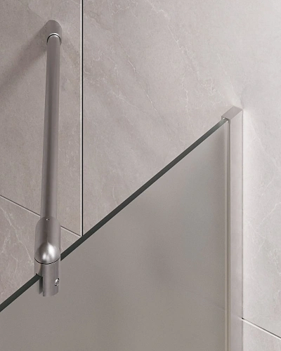 Шторка на ванну Timo TC-90/00F-8 в узком профиле хром 1400x900, стекло матовое 8 мм Шторка на ванну Timo TC-90/00F-8 в узком профиле хром 1400x900, стекло матовое 8 мм