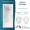 Ванна чугунная Delice Prestige 160х70 с отверстиями под ручки и антискользящим покрытием DLR230614R-AS Ванна чугунная Delice Prestige 160х70 с отверстиями под ручки и антискользящим покрытием DLR230614R-AS