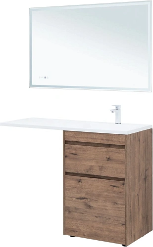 Тумба под раковину Aquanet Токио 58 дуб веллингтон напольная 2 ящика 00333648 напольная Тумба под раковину Aquanet Токио 58 дуб веллингтон напольная 2 ящика 00333648 напольная