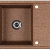 Кухонная мойка Aquaton Делия 65 1A718632DE270 из литого мрамора, терракот Кухонная мойка Aquaton Делия 65 1A718632DE270 из литого мрамора, терракот