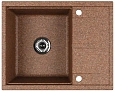 Кухонная мойка Aquaton Делия 65 1A718632DE270 из литого мрамора, терракот Кухонная мойка Aquaton Делия 65 1A718632DE270 из литого мрамора, терракот