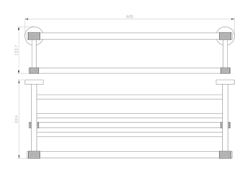 Полотенцедержатель Wonzon & Woghand черный/золото (WW-9281) Полотенцедержатель Wonzon & Woghand черный/золото (WW-9281)