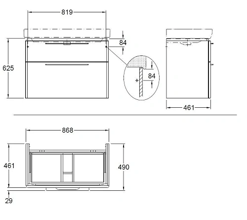 Тумба под раковину Geberit Smyle 805060000 белый глянец 56 см Тумба под раковину Geberit Smyle 805060000 белый глянец 56 см