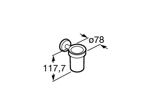 Стакан Roca Twin 816705001 Стакан Roca Twin 816705001