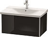 Картинка анонса товара «тумба под раковину duravit xsquare xs408104040 подвесная 81 см черный глянцевый»