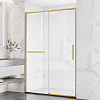 Картинка анонса товара «душевая дверь vincea slim soft vds-1ss120clg, 1200, брашированное золото, стекло прозрачное»