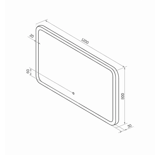 Зеркало Comforty Лотос-120 00-00013494 LED-подсветка, бесконтактный сенсор Зеркало Comforty Лотос-120 00-00013494 LED-подсветка, бесконтактный сенсор