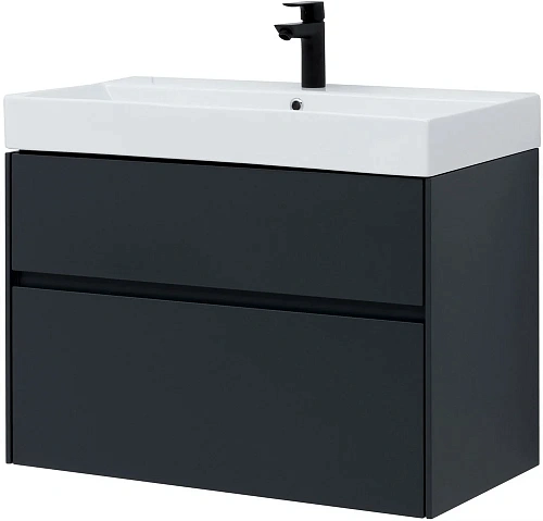 Тумба под раковину Aquanet Бруклин 85 антрацит матовый 00310142 Тумба под раковину Aquanet Бруклин 85 антрацит матовый 00310142