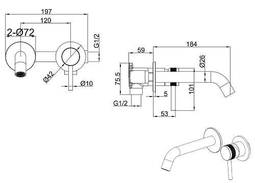 Смеситель для раковины Allen Brau Priority 5.31030-31 Черный матовый Смеситель для раковины Allen Brau Priority 5.31030-31 Черный матовый