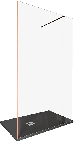 Душевая перегородка Allen Brau Infinity 1 120 3.21023.60 медь брашированная Душевая перегородка Allen Brau Infinity 1 120 3.21023.60 медь брашированная