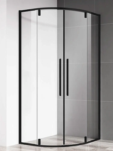 Душевой уголок AQUAme AQM7101-2-8 800x800x1950мм стекло 6мм, цвет профиля матовый черный Душевой уголок AQUAme AQM7101-2-8 800x800x1950мм стекло 6мм, цвет профиля матовый черный