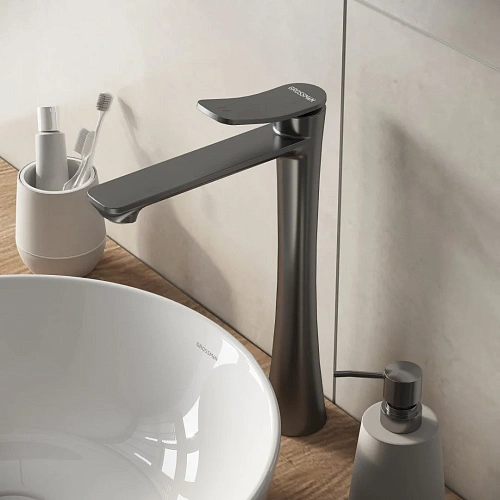 Смеситель для раковины GROSSMAN Advans 520.K35.09.420 графит сатиновый Смеситель для раковины GROSSMAN Advans 520.K35.09.420 графит сатиновый