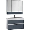Комплект мебели Aquanet Виго 100 сине-серый 00183666 Комплект мебели Aquanet Виго 100 сине-серый 00183666