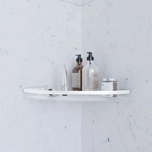 Полка AM.PM Sense L A7456100 угловая, стеклянная, алюминий Полка AM.PM Sense L A7456100 угловая, стеклянная, алюминий