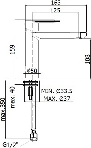 Смеситель для раковины Paffoni Candy CA071HCR Смеситель для раковины Paffoni Candy CA071HCR