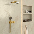 Душевая система Vincea VSFW-422T1BG встраиваемый, термостатический, 2 режима, брашированное золото Душевая система Vincea VSFW-422T1BG встраиваемый, термостатический, 2 режима, брашированное золото