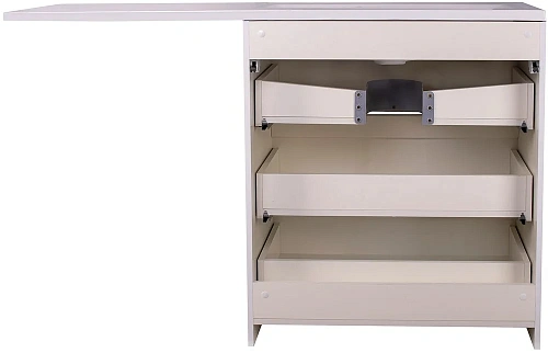 Тумба под раковину Style Line Даллас 130, 3 ящика, Люкс белая СС-00000558 Тумба под раковину Style Line Даллас 130, 3 ящика, Люкс белая СС-00000558