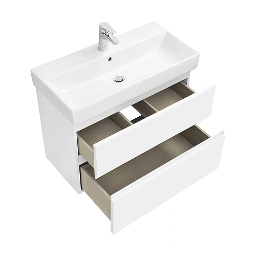 Тумба под раковину Roca Oleta 80 белый матовый, 2 ящика, A857640501 Тумба под раковину Roca Oleta 80 белый матовый, 2 ящика, A857640501