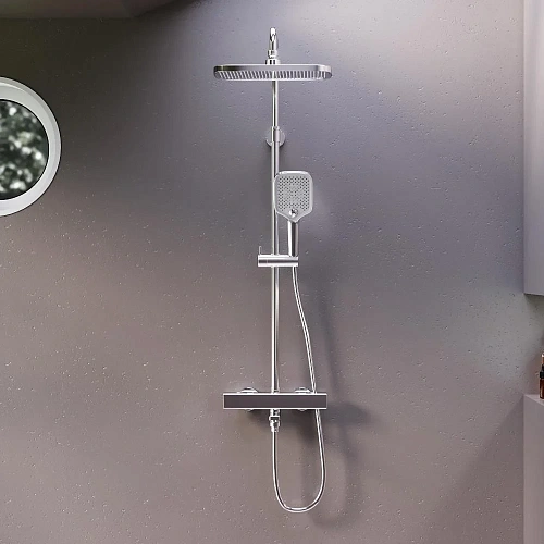 Душевая система Damixa Gala 953810000 с термостом, хром Душевая система Damixa Gala 953810000 с термостом, хром