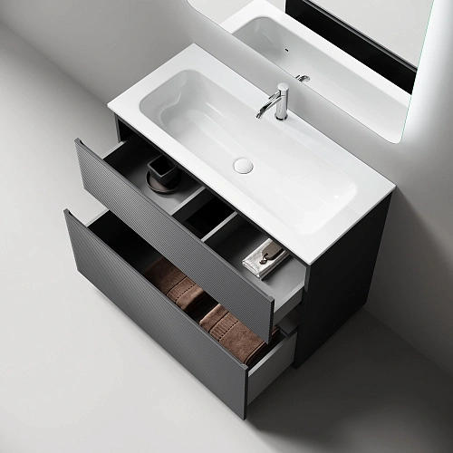 Тумба под раковину SANCOS Folk Floor FL100FGS 995х445х850 Grey soft, напольная Тумба под раковину SANCOS Folk Floor FL100FGS 995х445х850 Grey soft, напольная