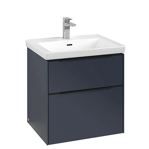 Тумба под раковину Villeroy & Boch Subway 3.0 с подсветкой Marine Blue / Marine Blue C578L1VQ Тумба под раковину Villeroy & Boch Subway 3.0 с подсветкой Marine Blue / Marine Blue C578L1VQ