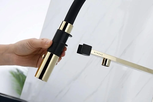 Смеситель для кухни Paulmark Gravity золото Gr213888-G Смеситель для кухни Paulmark Gravity золото Gr213888-G