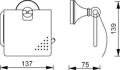 Держатель туалетной бумаги Aquanet 5586 Держатель туалетной бумаги Aquanet 5586