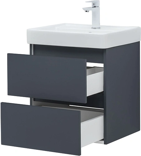 Тумба под раковину Aquanet Вега 2.0 50 маренго 00337946 подвесная Тумба под раковину Aquanet Вега 2.0 50 маренго 00337946 подвесная