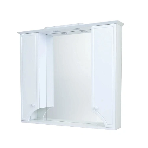 Зеркальный шкаф Aquaton Элен 95 белый 1A218602EN010 Зеркальный шкаф Aquaton Элен 95 белый 1A218602EN010