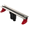 Картинка анонса товара «душевой лоток berges super slim 500, матовый хром, s-сифон d50/105 h50 вертикальный 090078»