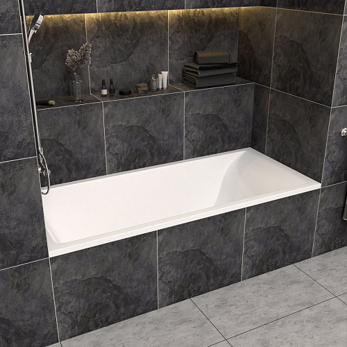 Ванна из искусственного камня Marmo-Elite Авиньон PW-170-80-2 1700x800 щелевой перелив, глянцевая Ванна из искусственного камня Marmo-Elite Авиньон PW-170-80-2 1700x800 щелевой перелив, глянцевая